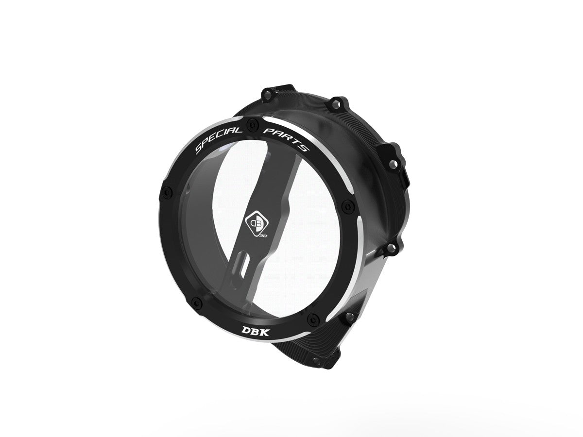 DBK Special Parts (Ducabike) EVO-3D Clear Wet Clutch Cover for the Triumph Street Triple 765 (2017+)