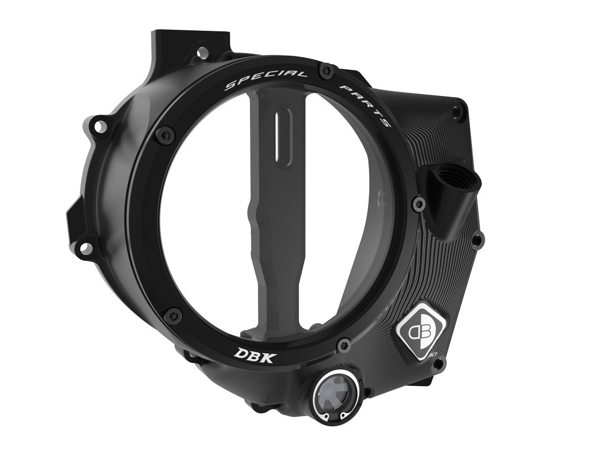 DBK Special Parts (Ducabike) EVO-3D Clear Wet Clutch Cover for the KTM 990 Duke (2024+)