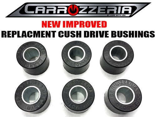 Core Moto Replacement Bushings (Cush Drives) for Carrozzeria Forged Aluminum Wheels (6 pcs)