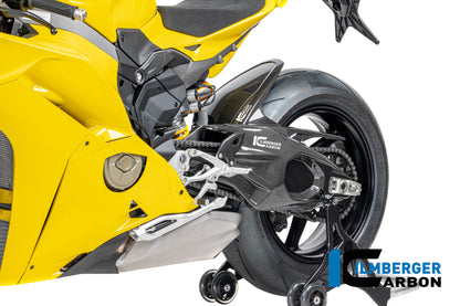 Ilmberger Carbon Swingarm Covers Left, Gloss for the Ducati Panigale V4 / V4 S '2025