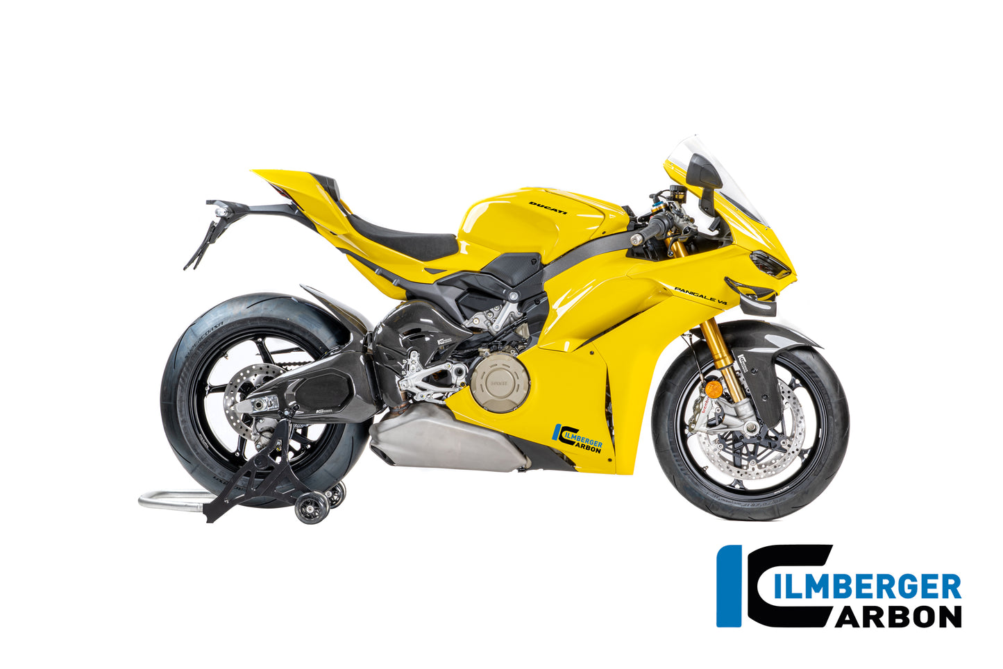 Ilmberger Carbon Swingarm Covers Right, Gloss for the Ducati Panigale V4 / V4 S '2025