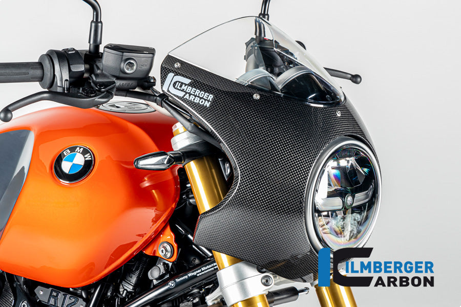 Ilmberger Carbon Handlebar Shield, R90S Style Carbon for the BMW R12 Nine T 2024