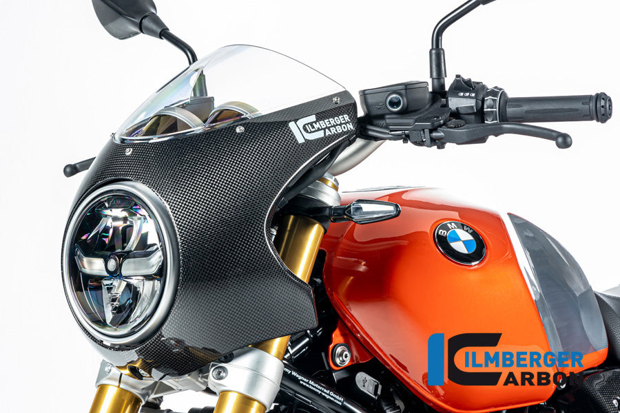 Ilmberger Carbon Handlebar Shield, R90S Style Carbon for the BMW R12 Nine T 2024