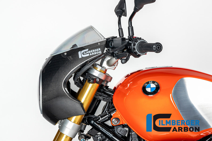 Ilmberger Carbon Handlebar Shield, R90S Style Carbon for the BMW R12 Nine T 2024