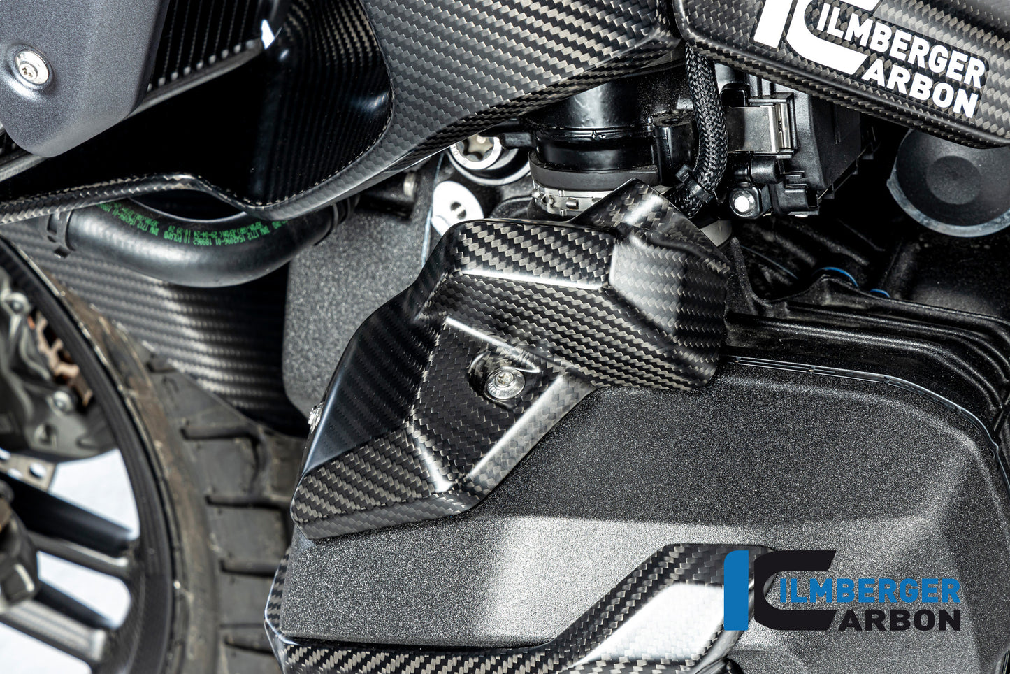 Ilmberger Carbon Injector Nozzle Cover, Left for the BMW R 1300 GS 2023 / GS Adventure 2024