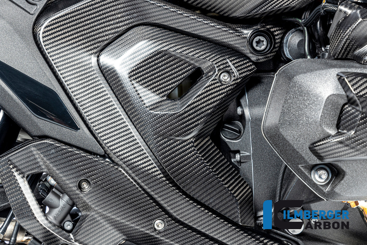 Ilmberger Carbon Triangular Frame Cover, Right for the BMW R 1300 GS 2023 / GS Adventure 2024