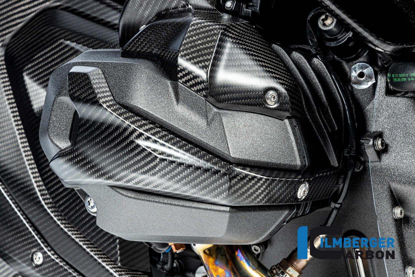 Ilmberger Carbon Spark Plug Cap Cover, Right for the BMW R 1300 GS 2023 / GS Adventure 2024