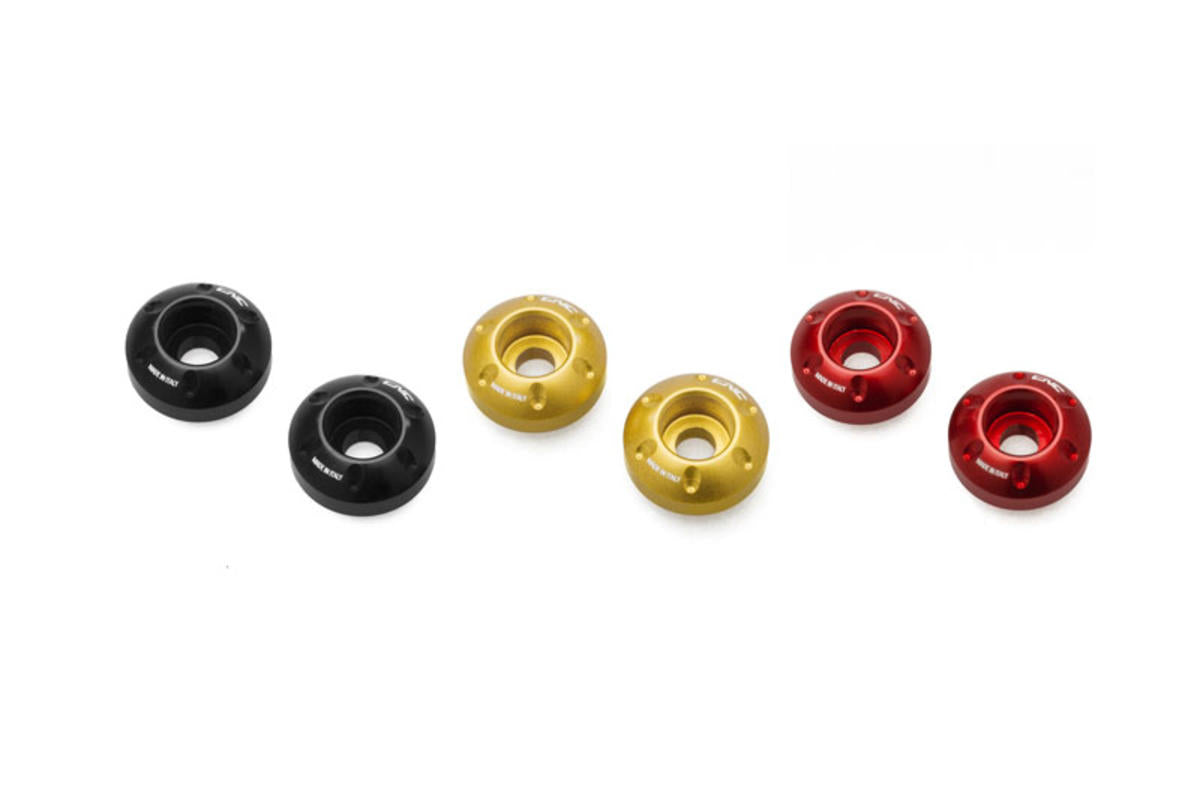 CNC Racing Hand Guard End Spacers for Multistrada V4 / 1260 / 1200 / 950 / V2, and DesertX