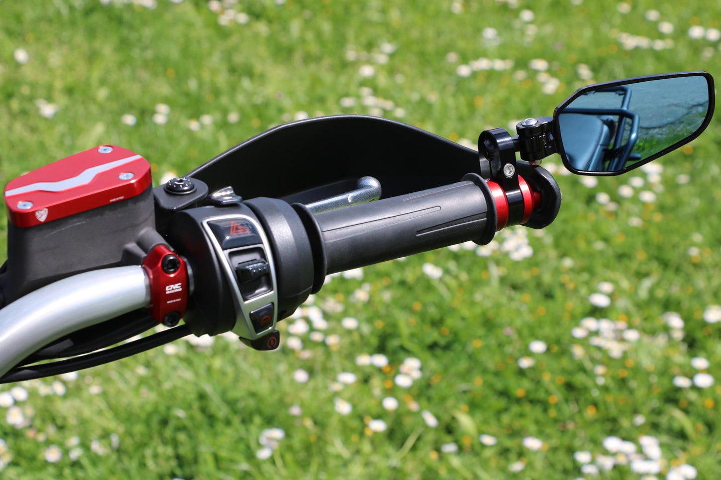 CNC Racing Bar Ends / Mirror Mounts for Moto Guzzi V85 TT (2019+)