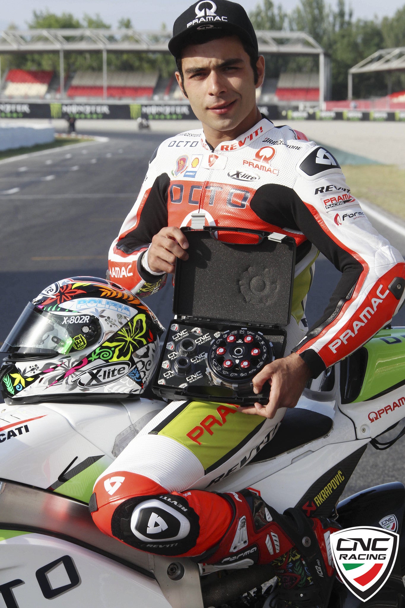 CNC Racing PRAMAC RACING LIMITED EDITION Master Tech 6 Spring Slipper Clutch with 48 or 12 Tooth Basket and Sintered Friction Plates for Dry Clutch Ducati