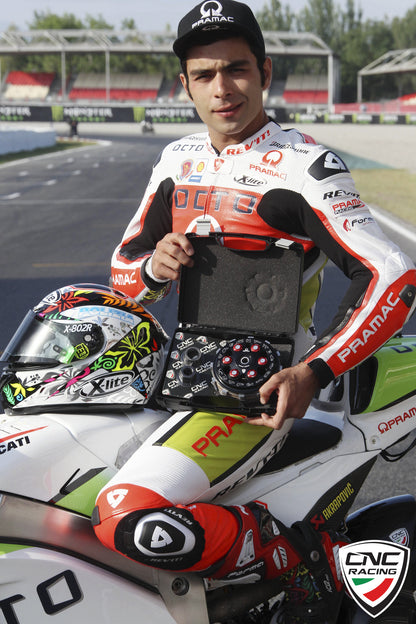 CNC Racing PRAMAC RACING LIMITED EDITION Master Tech 6 Spring Slipper Clutch with 48 or 12 Tooth Basket and Sintered Friction Plates for Dry Clutch Ducati