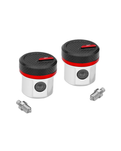 AEM FACTORY - Carbon Fiber Cap Upgrade for AEM Reservoirs (Titanium and Aluminum!)