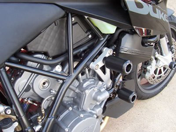 R&G Racing Crash Protectors - Classic Style for KTM 990 Super Duke '04-17, 950 Supermoto '04-15, KTM 990 SMR '12-14, 990 SMT / 990 Supermoto '08
