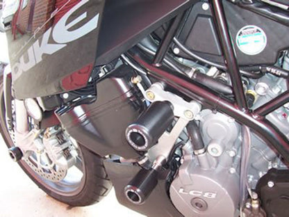 R&G Racing Crash Protectors - Classic Style for KTM 990 Super Duke '04-17, 950 Supermoto '04-15, KTM 990 SMR '12-14, 990 SMT / 990 Supermoto '08