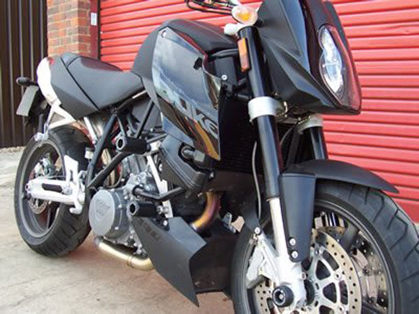 R&G Racing Crash Protectors - Classic Style for KTM 990 Super Duke '04-17, 950 Supermoto '04-15, KTM 990 SMR '12-14, 990 SMT / 990 Supermoto '08