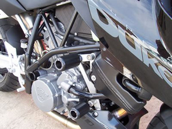 R&G Racing Crash Protectors - Classic Style for KTM 990 Super Duke '04-17, 950 Supermoto '04-15, KTM 990 SMR '12-14, 990 SMT / 990 Supermoto '08