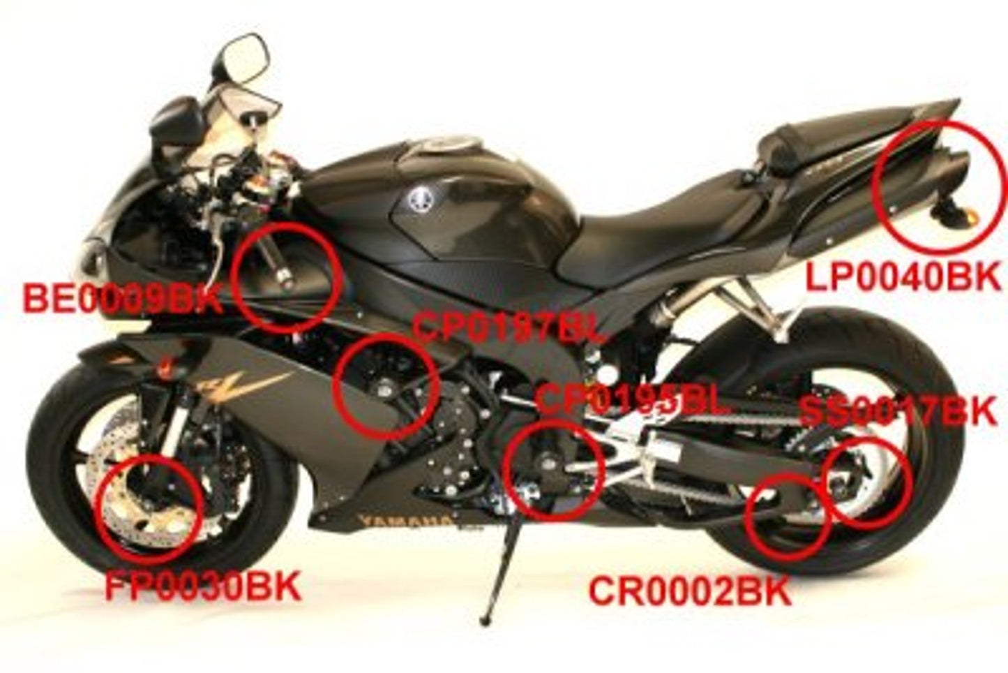 R&G Racing Aero Crash Protectors (lowers) for Yamaha YZF-R1 '07-'14