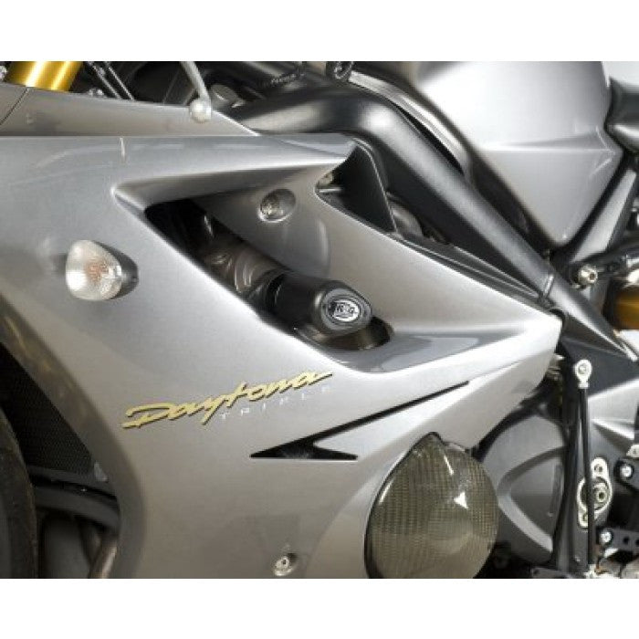 R&G Racing Frame Sliders for Triumph Daytona 675 '06-'12  & Daytona 675R '06-'12  Aero Style Short  Race version