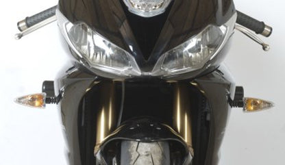 R&G Racing Aero no-cut Frame Sliders, ROAD VERSION for Triumph 675 Daytona '13-'19