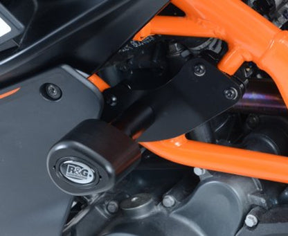 R&G Racing Aero no-cut Frame Sliders for KTM RC125 '11-'20, RC200 '14-'19, RC390 '12-21