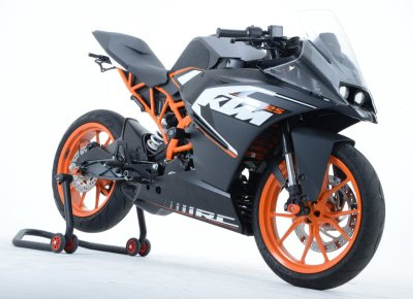 R&G Racing Aero no-cut Frame Sliders for KTM RC125 '11-'20, RC200 '14-'19, RC390 '12-21