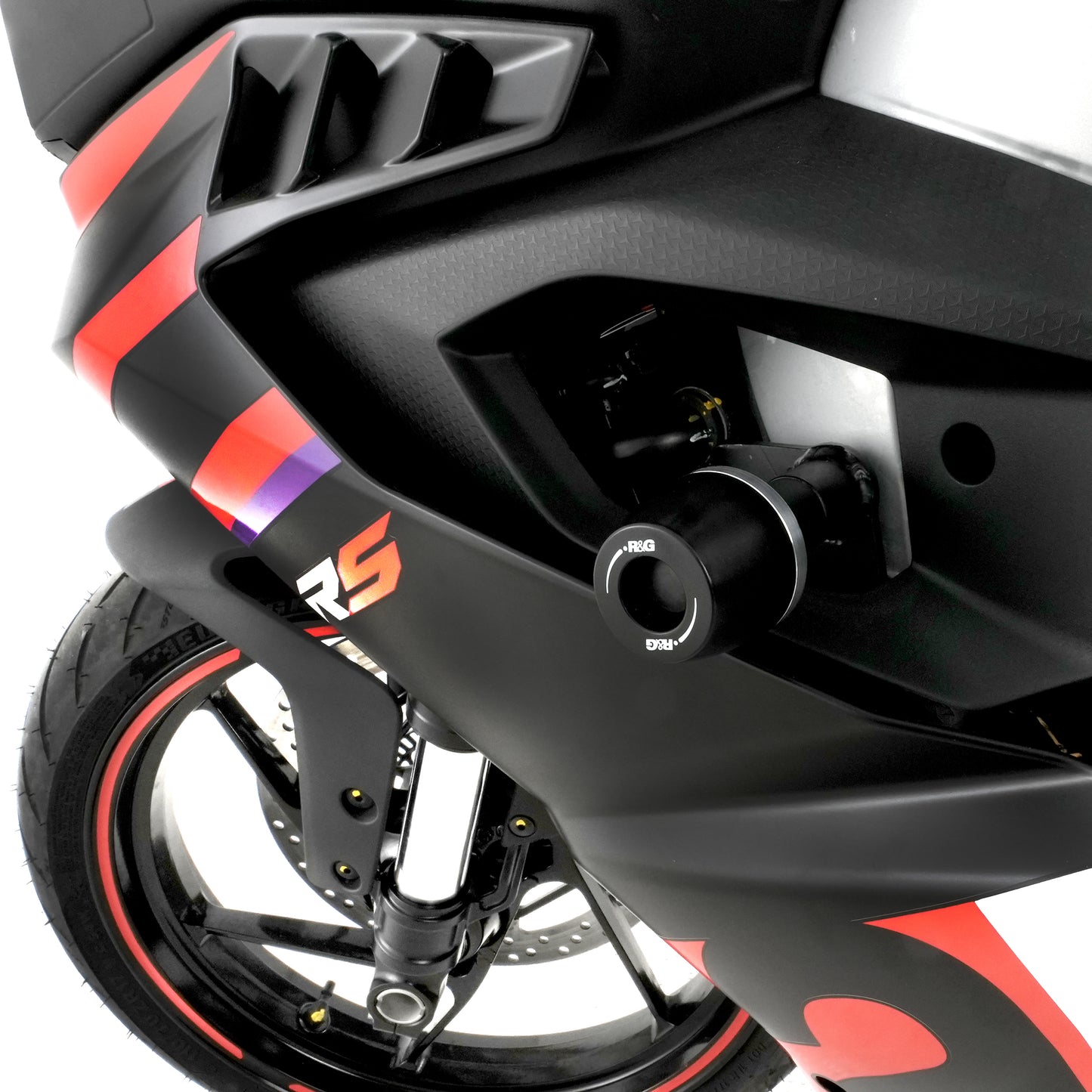 R&G Racing Crash Protectors (NO CUT kit) for Aprilia RS 457