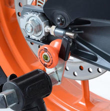 R&G Racing Cotton Reels for Kawasaki Z750/Z750S '04-06, Z750R '11-13, ZX10R '04-10, ZX12R '99-06 & KTM RC125/RC200 '14-16, RC390 '14-18 models