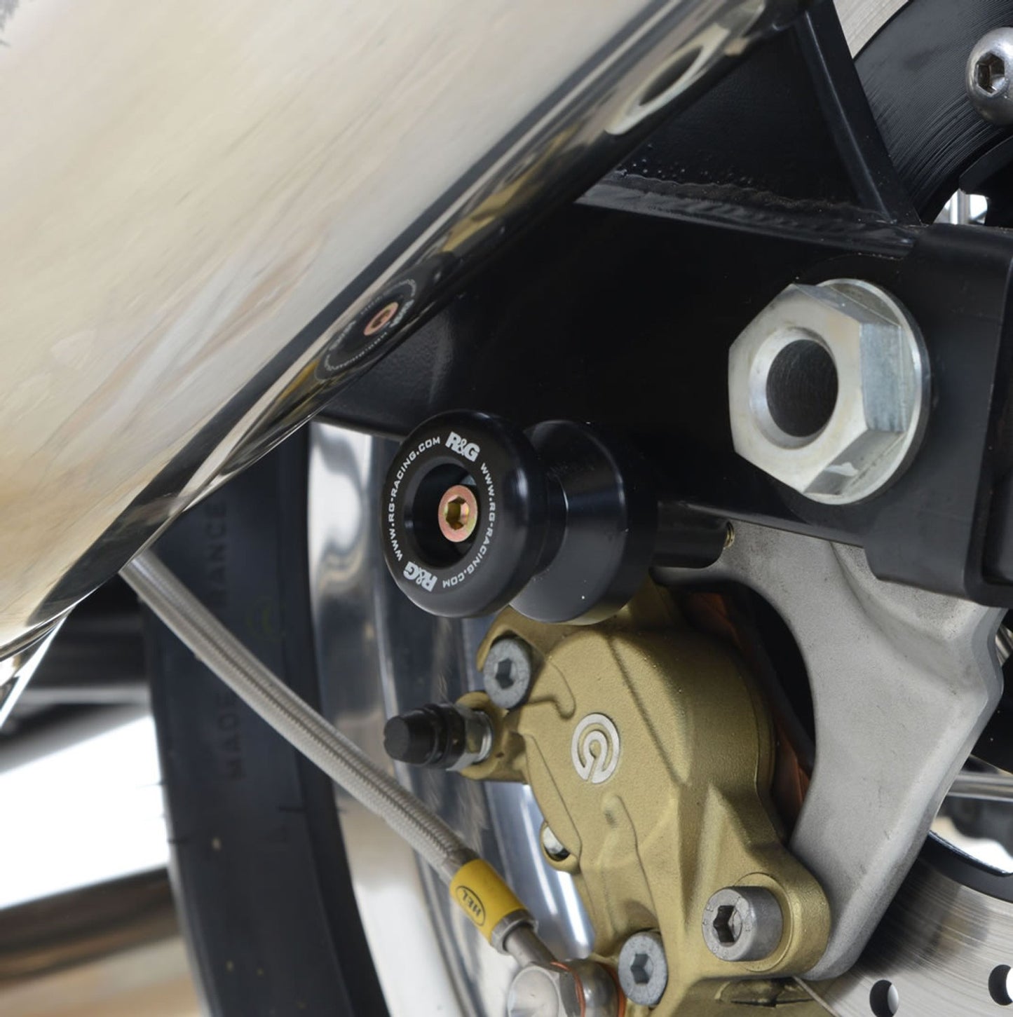 R&G Racing M6 Cotton reels for Aprilia RSVs+, Falcos '99-'05, Tuono V4 and Norton Commando 961 Sport '15-'21 & etc.