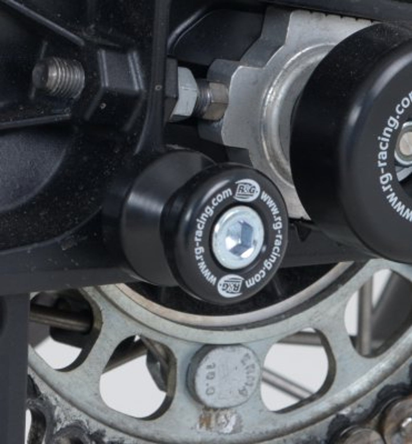 R&G Racing M10 Cotton Reels for KTM 990 Super Duke '04-'17, 950 Super Moto '04-'15, 1190 Adventure '11-'20, 1190 Adventure r '12-'20 and Husqvarna 701 SM / Enduro '15-'22
