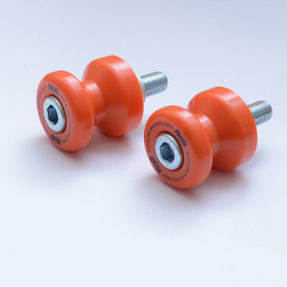 R&G Racing M10 Cotton Reels for KTM 990 Super Duke '04-'17, 950 Super Moto '04-'15, 1190 Adventure '11-'20, 1190 Adventure r '12-'20 and Husqvarna 701 SM / Enduro '15-'22