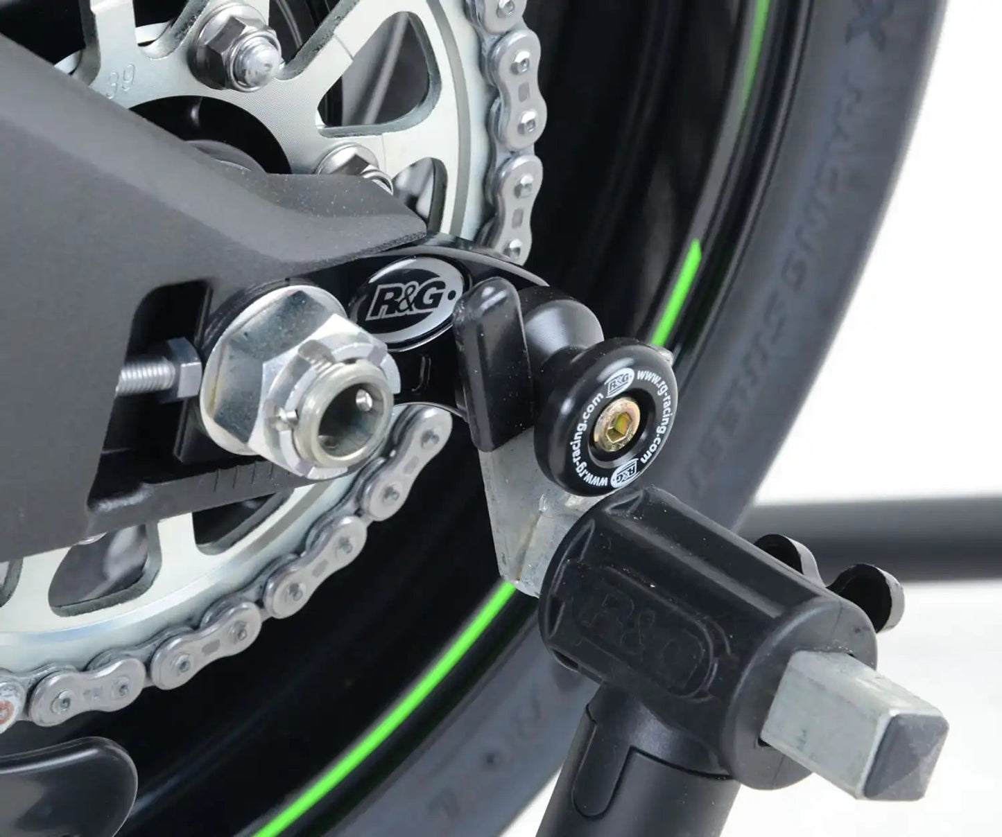 R&G Racing Offset Cotton Reels for Kawasaki ZX-10R '16-'22, ZX-10RR '21-'22, ZH2 '22