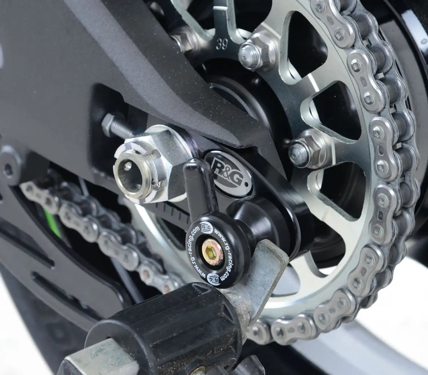 R&G Racing Offset Cotton Reels for Kawasaki ZX-10R '16-'22, ZX-10RR '21-'22, ZH2 '22