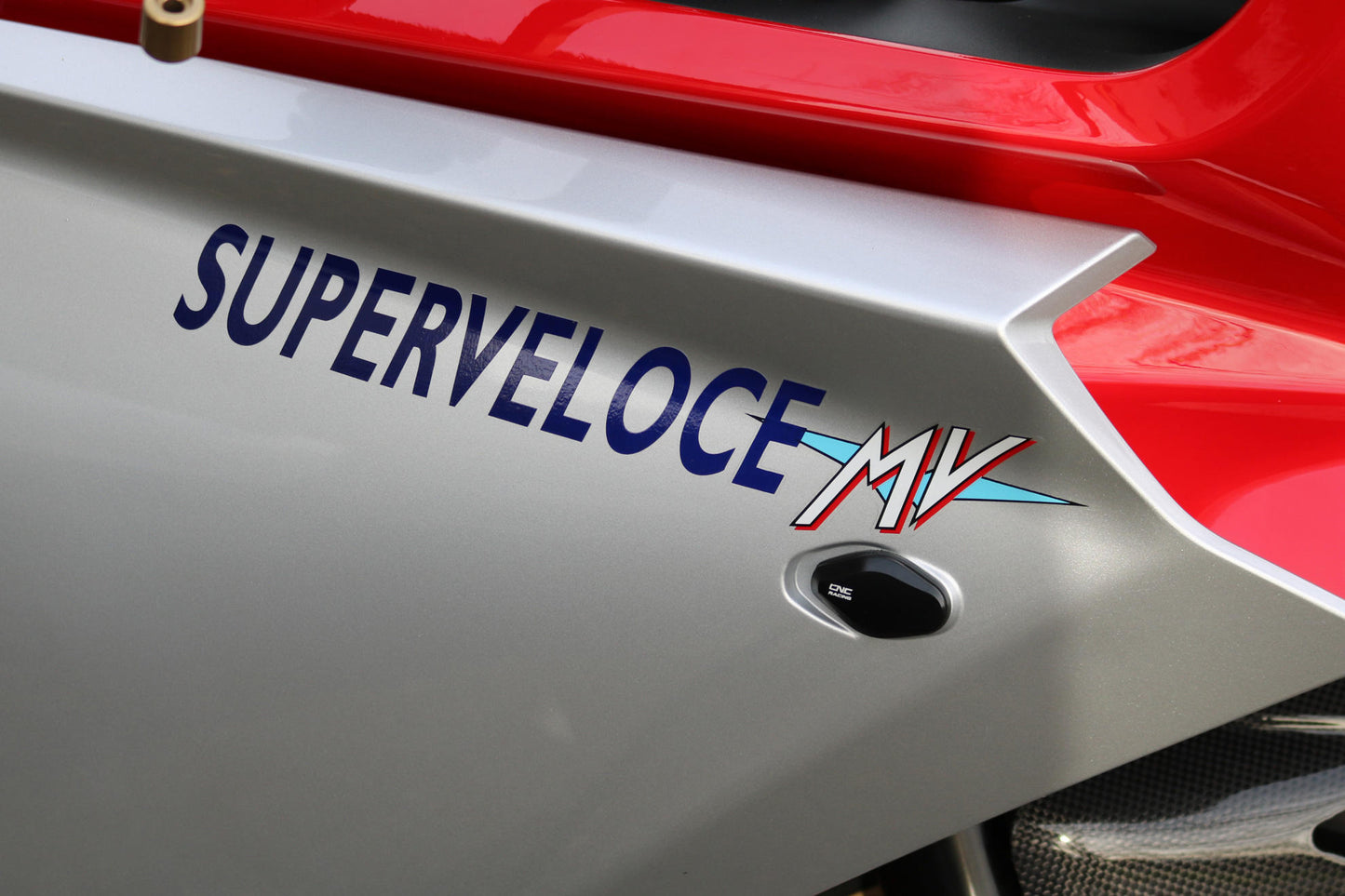 CNC Racing Billet Front Turn Signal (Indicator) Block Offs for MV Agusta Superveloce