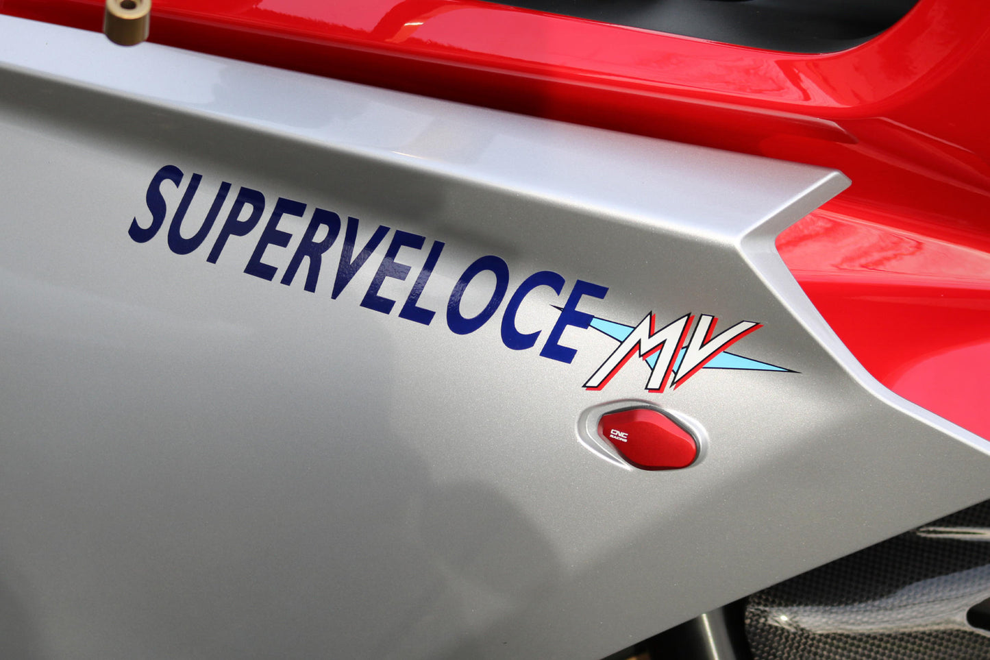 CNC Racing Billet Front Turn Signal (Indicator) Block Offs for MV Agusta Superveloce