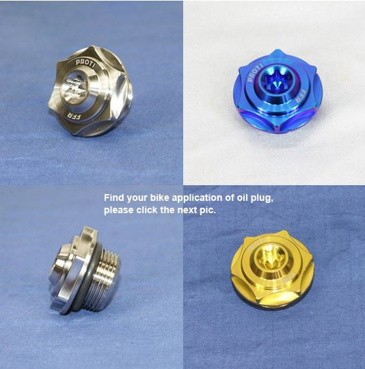 PROTI Titanium Oil Fill Plug for Aprilia RSV4 Tuono V4 and MV AGUSTA F4 / BRUTALE '99-'08 - M25x1.5