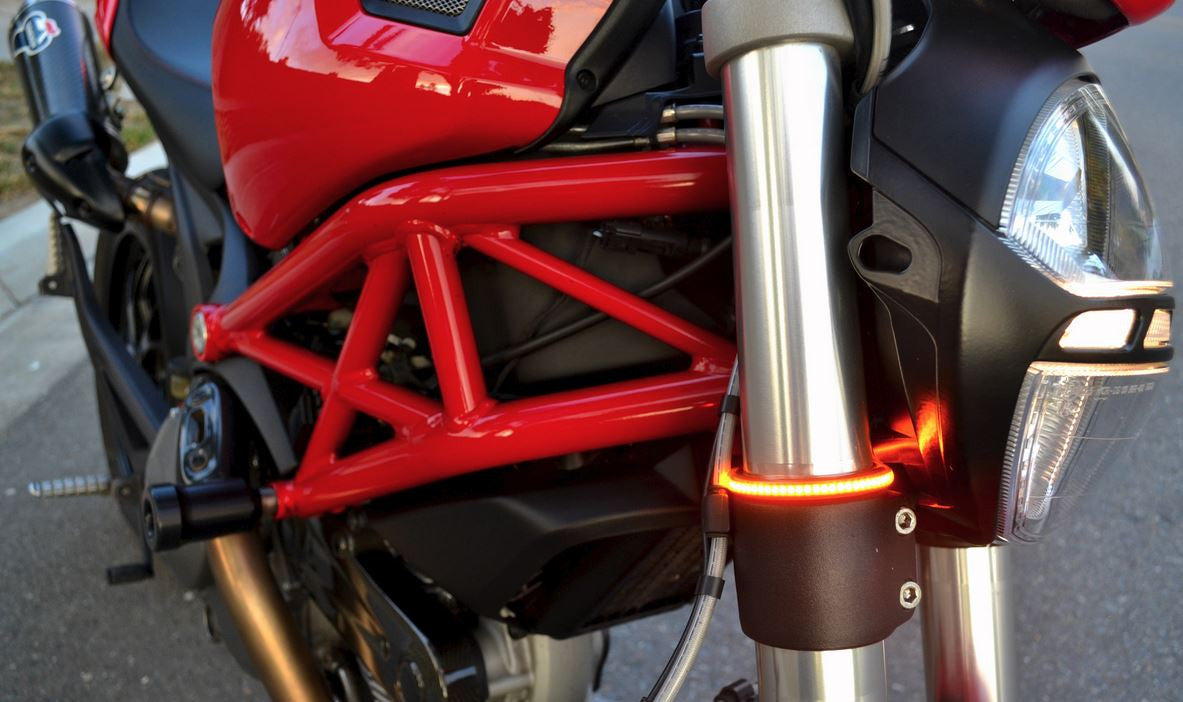 Motobox ForkerZ Slimline LED Flush Mount Fork Turn Indicators