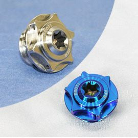 PROTI Titanium Engine Oil Fill Plug for Ducati  Honda  Kawasaki  Triumph  and Yamaha - M20x2.5