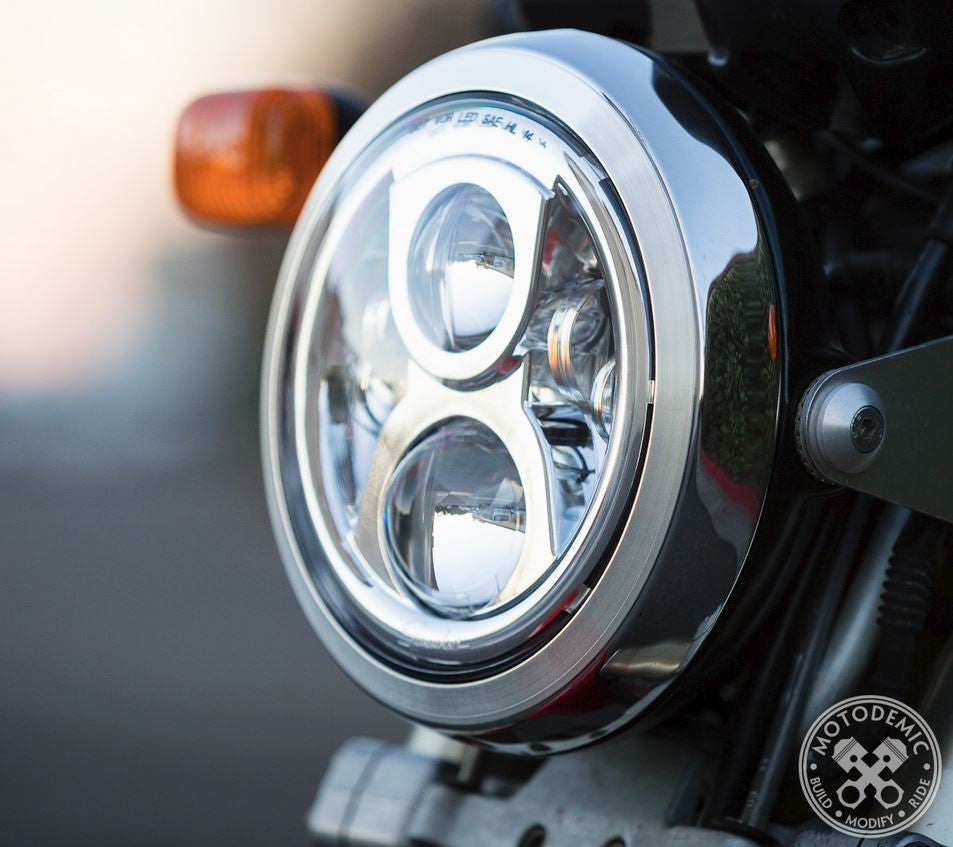 Motodemic LED Headlight Conversion Kit for the Ducati Monster 93-08
