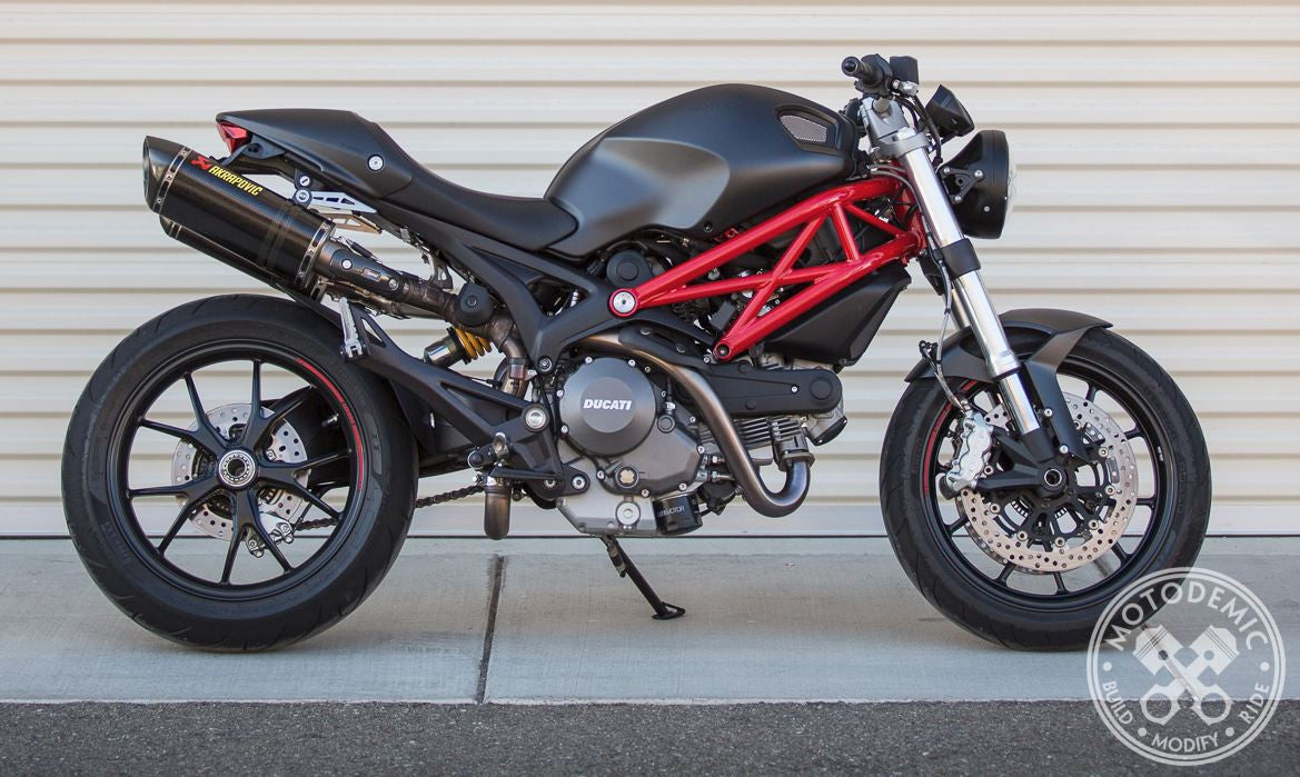 Motodemic LED and Round Halogen Headlight Conversion Kit for the Ducati Monster 1100/796/696