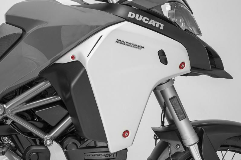 CNC Racing Radiator Cover (Side Fairing) Cap Set for Ducati Multistrada 1200 Enduro