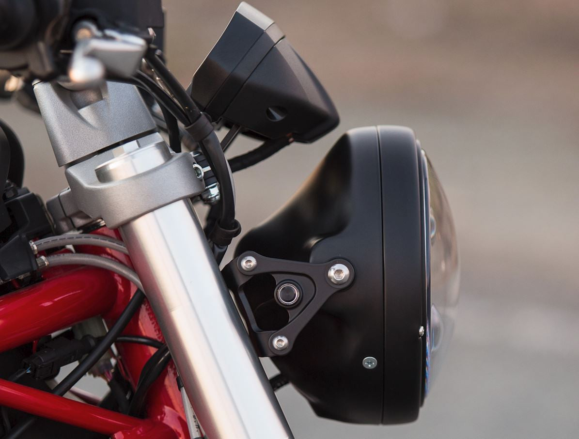 Motodemic LED and Round Halogen Headlight Conversion Kit for the Ducati Monster 1100/796/696