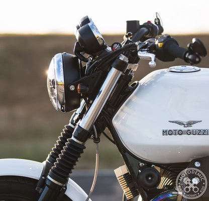 Motodemic LED Headlight Conversion Kit for the Moto Guzzi V7 /II / III,  Bellagio 940, and Griso 8V