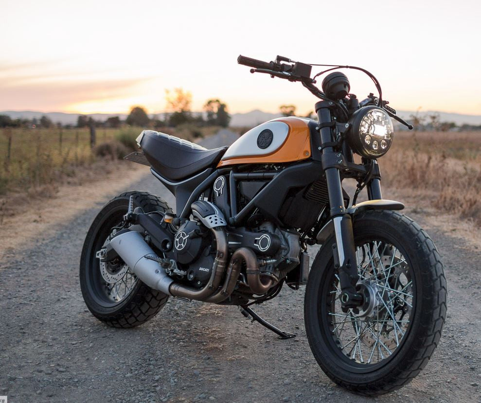 Motodemic LED Headlight Conversion Kit for the Ducati Scrambler (2019+)