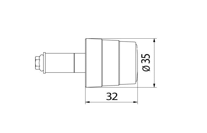 CNC Racing Type 6 'GEAR' Universal Bar Ends