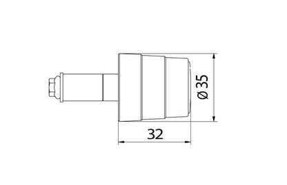 CNC Racing Type 6 'GEAR' Universal Bar Ends