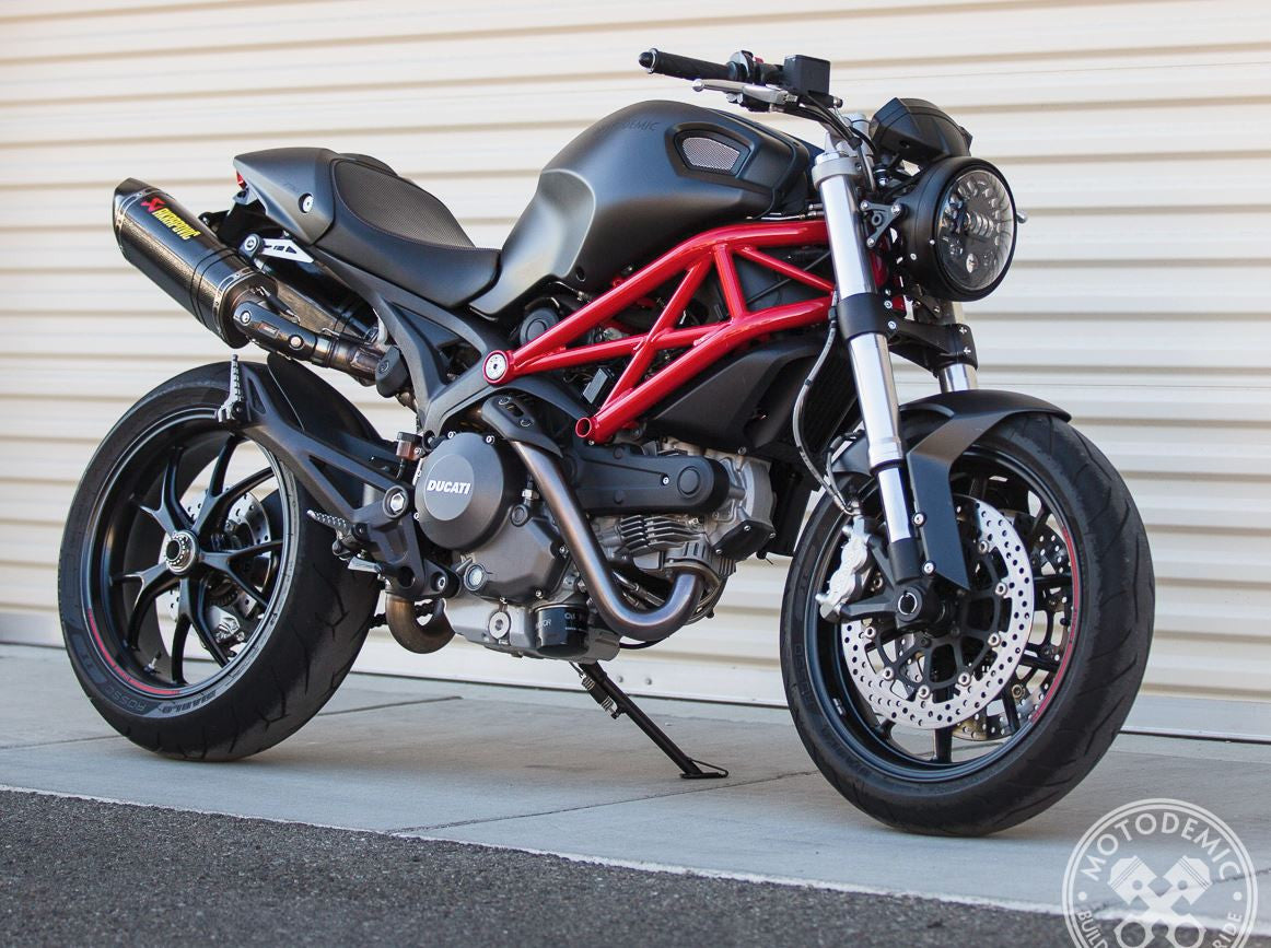 Motodemic LED and Round Halogen Headlight Conversion Kit for the Ducati Monster 1100/796/696