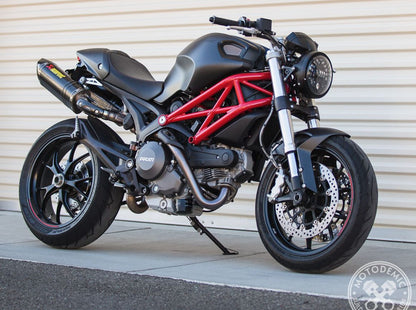 Motodemic LED and Round Halogen Headlight Conversion Kit for the Ducati Monster 1100/796/696