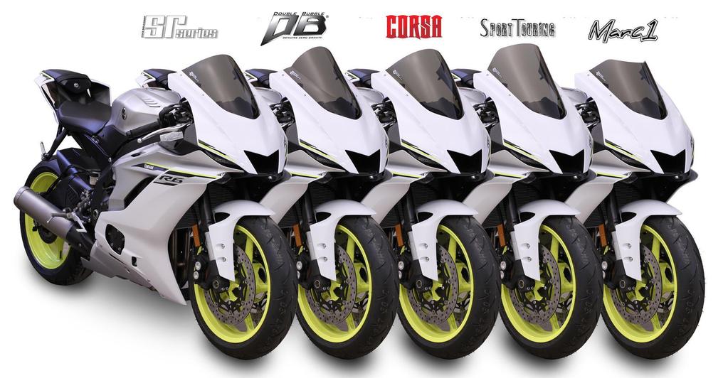 Zero Gravity Racing Windshields for the Yamaha YZF-R6 (2017+) and YZF-R7 (2022+)
