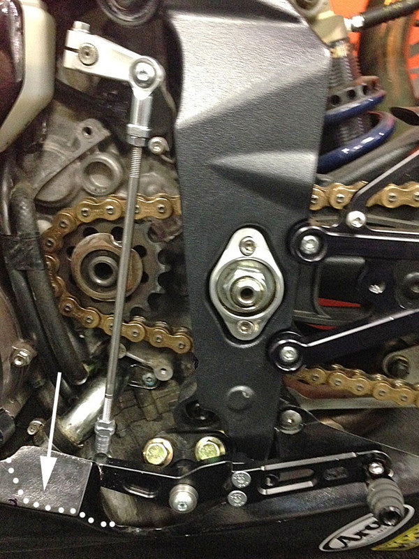 WOODCRAFT Triumph 06-12  Daytona 675 / R  Street Triple Rearsets  GP Shift with Quickshift rod - RACE ONLY
