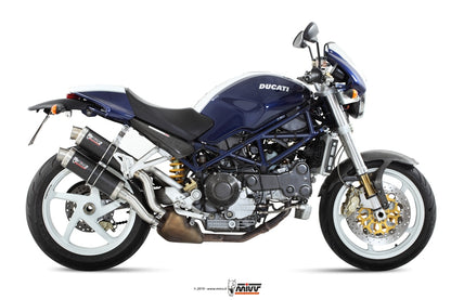 MIVV 2 Slip-on, GP Carbon, Standard Exhaust For Ducati Monster S4R 03-05, Monster S2R 800 05-07, Monster S2R 1000 06-07